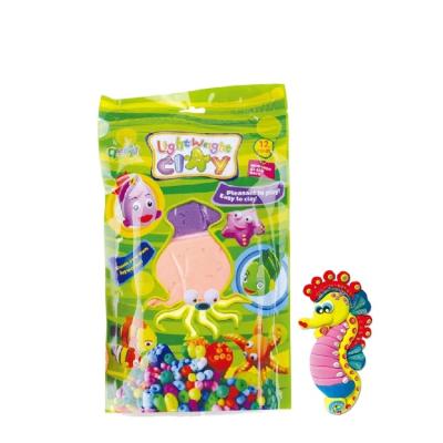 China PVA 12 COLORS MOLDEABLE SPARKLING CLAY PACKED IN ZIPPER BAG WITH PRINTING WITH BSCI AUDIT for sale