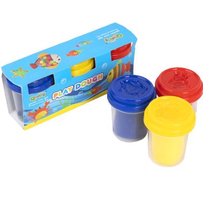 China Wheat 3 Colors 2oz Play Dough With Tube Non-Toxic Plasticine DIY Toys for sale