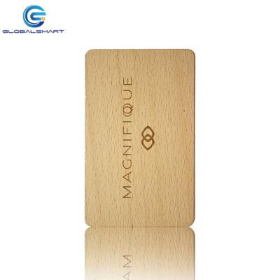 China 13.56Mhz Hardware 13.56Mhz Viable Wooden Bamboo Wooden Key Cards NFC ving Card For Access Control for sale