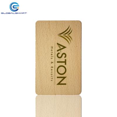 China Hotel Key Card GS0015B Wooden Beline Key Cards for sale