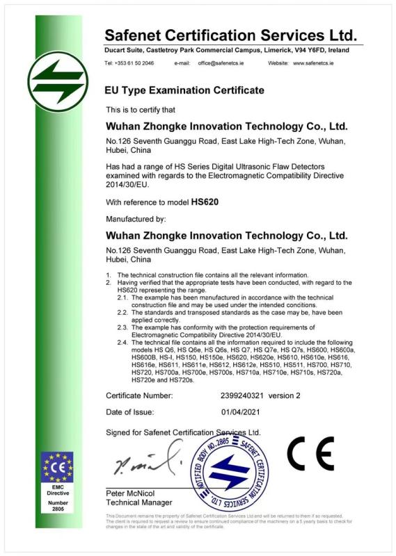 CE - Wuhan Zhongke Innovation Technology Co., Ltd.