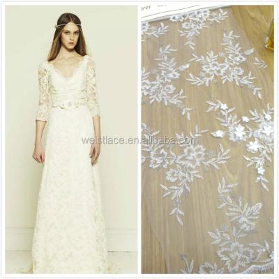 China Dantel net high quality 3D lace sustainable lace new lace swiss lace for wedding garment arti for sale