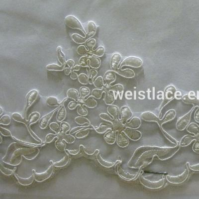 China Viable tying swiss voile lace guipure flower lace fabric trim for wedding dress lace supplier for sale