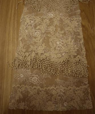 China Viable Fancy Design France Lace Fabric Tassels Embroidery Lace Fabric Women Dress/Large Toilets for sale