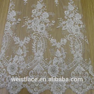 China New Style Sustainable Lace / Wedding Dress / Lace Bead And Sequin Decorate Bridal Dress for sale