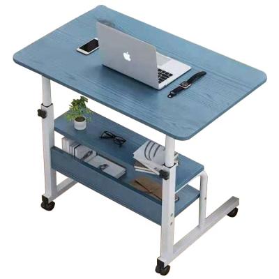 China (Height)Adjustable Height Adjustable Computer Bed Beside Table With Wheels For Sofa for sale