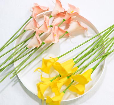 China Artificial calla lily flower high quality PU material for decoration for sale