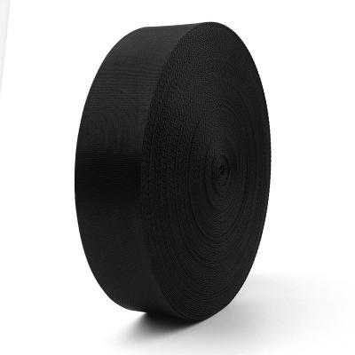 China Durable Black PP Belt Packing Herringbone Pattern Tape Polypropylene Webbing For Handbag Strap for sale