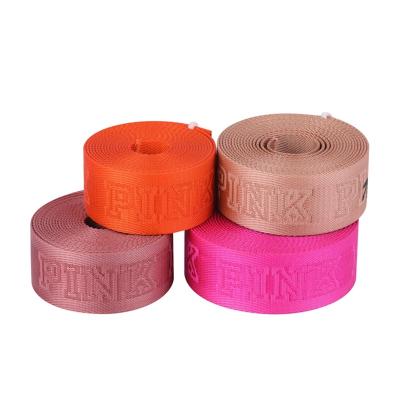 China Other Factory Best Selling High Quality Custom Made Polyester PP Jacquard Nylon Polyester Printed Webbing Strap Band For Bag for sale