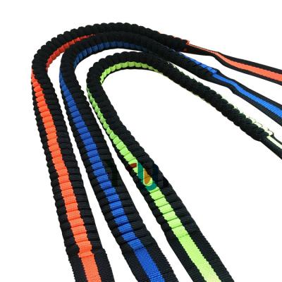 China Elastic Band Matching Bungee Shock Weaver Rope Adjustable Rubber Elastic Dog Leash Woven Bungee Bungee Custom Elastic for sale