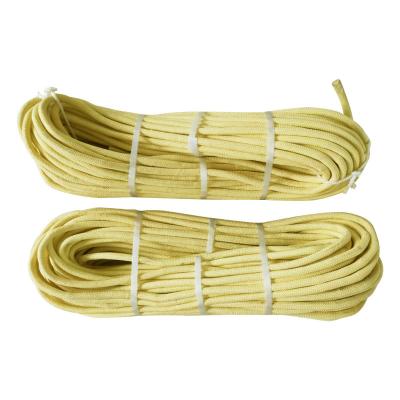 China Braided flame retardant aramid rope braided kev lar twine utility rope mason line for kite brake fishing camping packing for sale