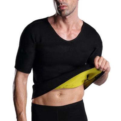 China Antibacterial Neoprene Man Sauna Shirt Slimming Sweat Vest Neoprene Body Shapers for sale