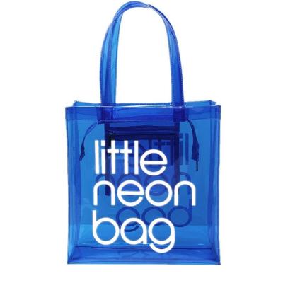 China Fashion Clear Big Bag Vinyl Transparent PVC Tote Bag for sale