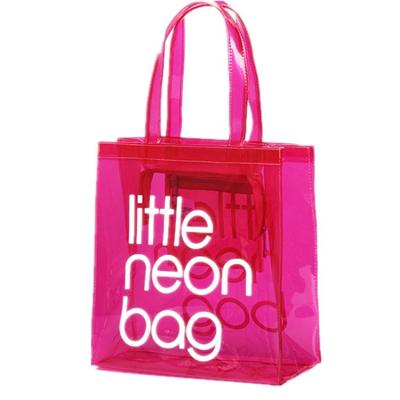 China Fashion Clear PVC Water Resistant Travel Tote Bag for sale