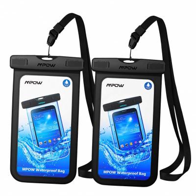 China 100% Eco-friendly Universal Transparent Clear Pouch Cover Case Phone Dry Bags Compatible Cell Phone For Smart Phone Black Accessories Waterproof Phone Case for sale