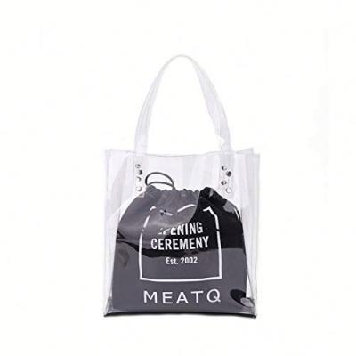 China 100% laser eco-friendly transparent tpu women bag waterproof pvc shopping bag eco ladies shoulder bags for sale