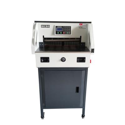 China Stores impression cheap wholesale custom paper slitter double guide guillotine electric Debo paper cutting machine for sale