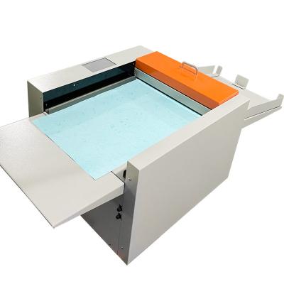 China Building Material Stores Desktop Creasing Dotted Line Maker 330mm Half Paper Punching Cutting Machine for sale