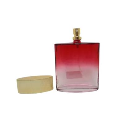 中国 Refillable Glass Perfume Bottle with uv galvanized cap and various colors 販売のため