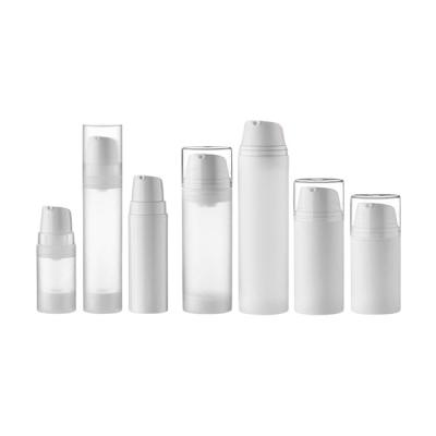 China cosmetic plastic bottle Airless Dispensers 30ML 50ML 75ML 100ML 150ML 200ML plastic lotion airless bottle dispenser pack en venta