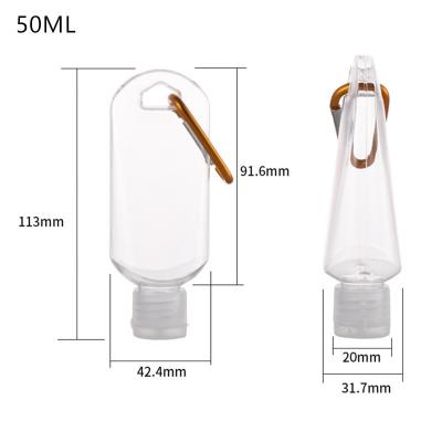 China 50ML Hand Washing PETG Bottle Hand Sanitizer Bottle With Hook for Multifarious Demands for sale