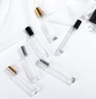 China 12ml Refillable Glass Perfume Bottle Round Empty Roller Bottles For Essential Oils for sale