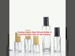 Frosting Custom Glass Perfume Bottles in Customize Glass Color for Sea Shipping