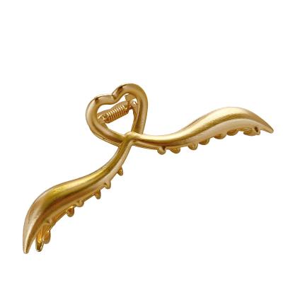 China Fashionable Simple Stylish Accessories Alloy Metal Hair Clip Ponytail Hook Back Main Clip For Girls for sale