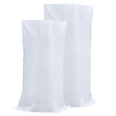 China 25kgs Moisture Proof PP Woven Sack For Rice And Feed White Sack for sale