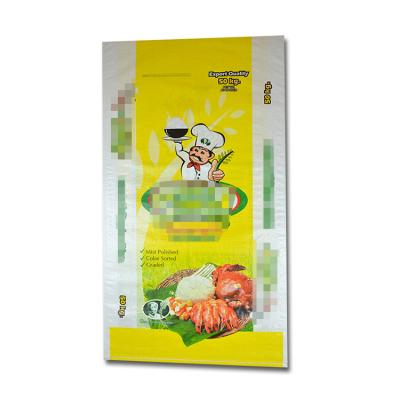 China Moisture Proof Rice Packing Bags Polypropylene Shunsui Rice Packaging Bag 25kg 50kg Bag for sale