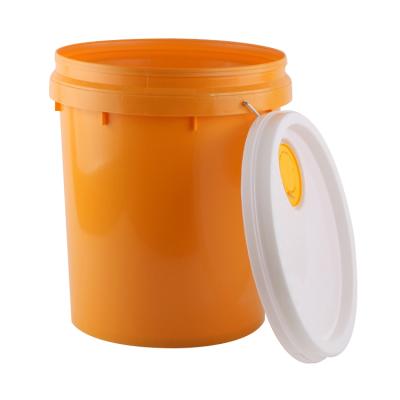 China PAINT 5 Gallon Food Grade Plastic Wine Buckets Plastic Pail With Handle for sale