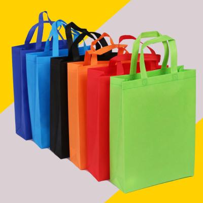 China BIODEGRADABLE Reusable Skin Care PP Cosmetics Bag Gift Clothing Store Color Draw Packaging Bag Orange High End Nonwoven Orange for sale