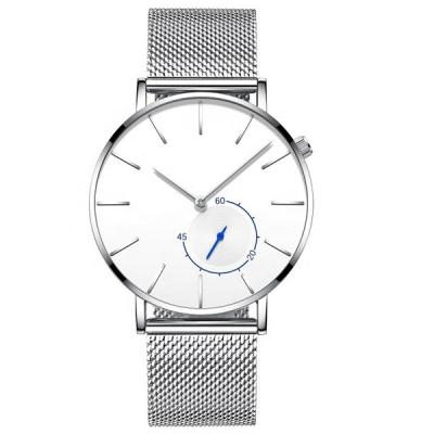 China Auto Date Water Resistant Japan Movt Minimalist Quartz Watches Slim Stainless Steel Ultra Thin Mens Watches for sale