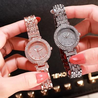 China Silver Fancy Elegant Bling Hip Hop Iced Women Ladies Watch Starry Sky Stardust Diamond Women Watches for sale