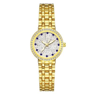 China Luxury Gold Diamond Women Watch Quartz Bling Hip Hop Women Fully Iced Out Watch Montre Diamant Outlet for sale