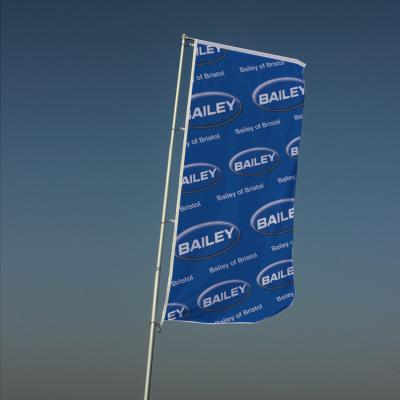 China Good Quality Event Banner Polyester FLYING Vertical Hanging Flag for sale