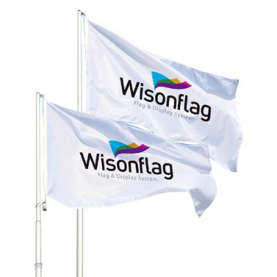 China Wison Factory Promotion FLYING Custom Advertising Flag Polyester Flags for sale