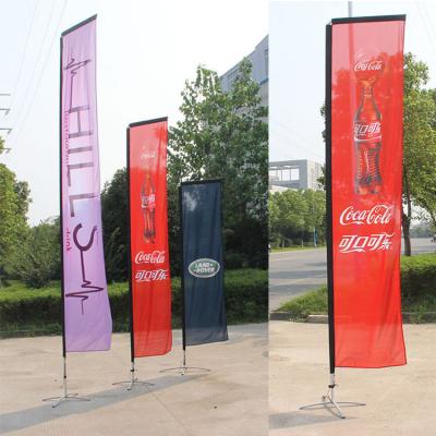 China PILOT All Rectangular Flag Aluminum Pole For Outdoor Advertising Beach Flag Square Flag for sale