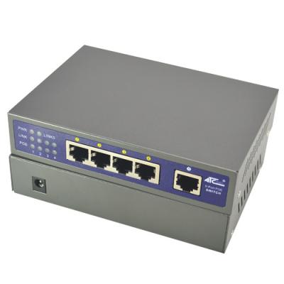 China Port POE Switch 5 PoE with +48V Power Adapter (ATC-505P) for sale