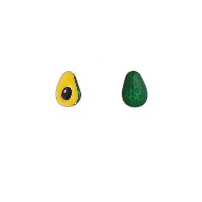 China FASHIONABLE super quality emulate silver avocado earring 925 girl earring fruit earring for sale