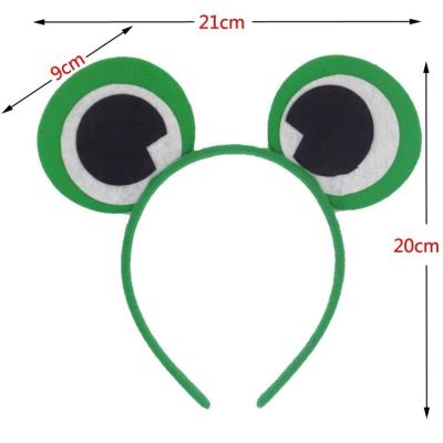 China Festival children's headdress of animal headband children's new product cute frog ear performance for sale