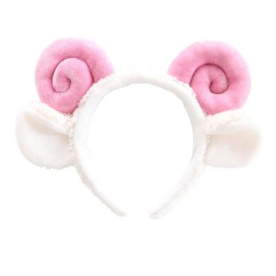 China New Arrival Cute Fun Lamb Wool Hair Clip Cashmere Hair Ornament Cartoon Plush Imitation Hair Band for sale