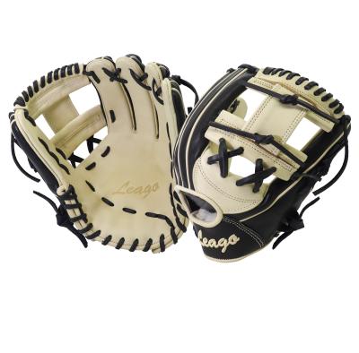 China Custom Wholesale 11.5inch Japanese Resistance Kip Baseball Gloves With Lace Leather Baseball Glove For Youth Game for sale