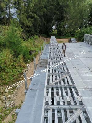 China Painel de aço modular da ponte de Bailey que suporta aço provisório pré-fabricado do arrendamento Q345B à venda