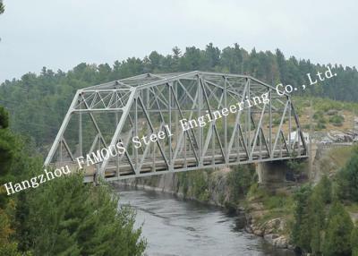 China El puente de braguero de acero que camina, acero prefabricado peatonal tiende un puente sobre la estructura simple en venta