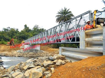 China Militärische modulare Stahlbrücke, Bau Vor-führte Fertigfußgängerbrücke über Fluss aus zu verkaufen