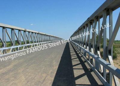 Chine Ponts piétonniers préfabriqués modernes, route provisoire modulaire de passage supérieur de passerelle de Bailey à vendre