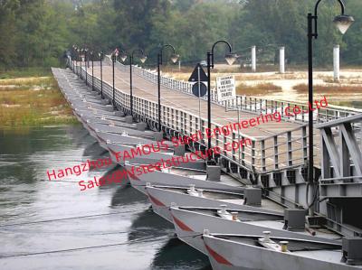 China Installation Time 2 Hours Method Bolting Service Life 15 Years Portable Floating Bridge for sale