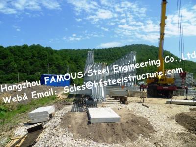 China Single Span Pre - engineered Galvanized Steel Bridge Surface Treatment Long Fatigue Life for sale