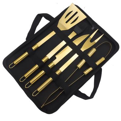 China Easily Cleaned BBQ Grill Camping Utensils Set Barbecue Tools Easy To Clean Stainless Steel BBQ Tools For BBQ Knives for sale